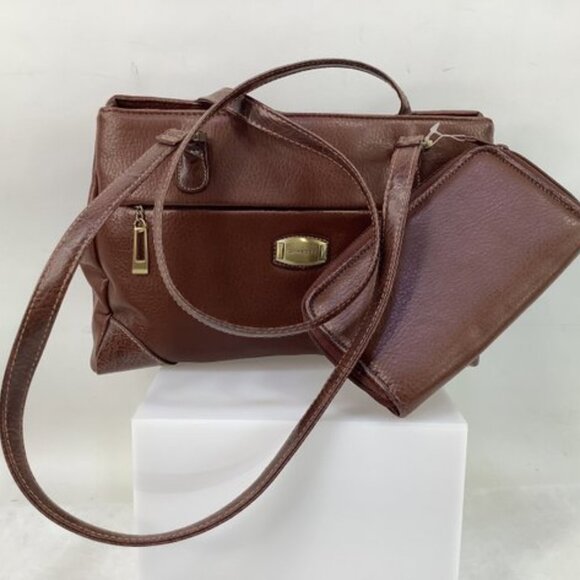 *NEW* Rosetti Brown Handbag Shoulder Purse w/ Matching Wallet - Picture 1 of 7